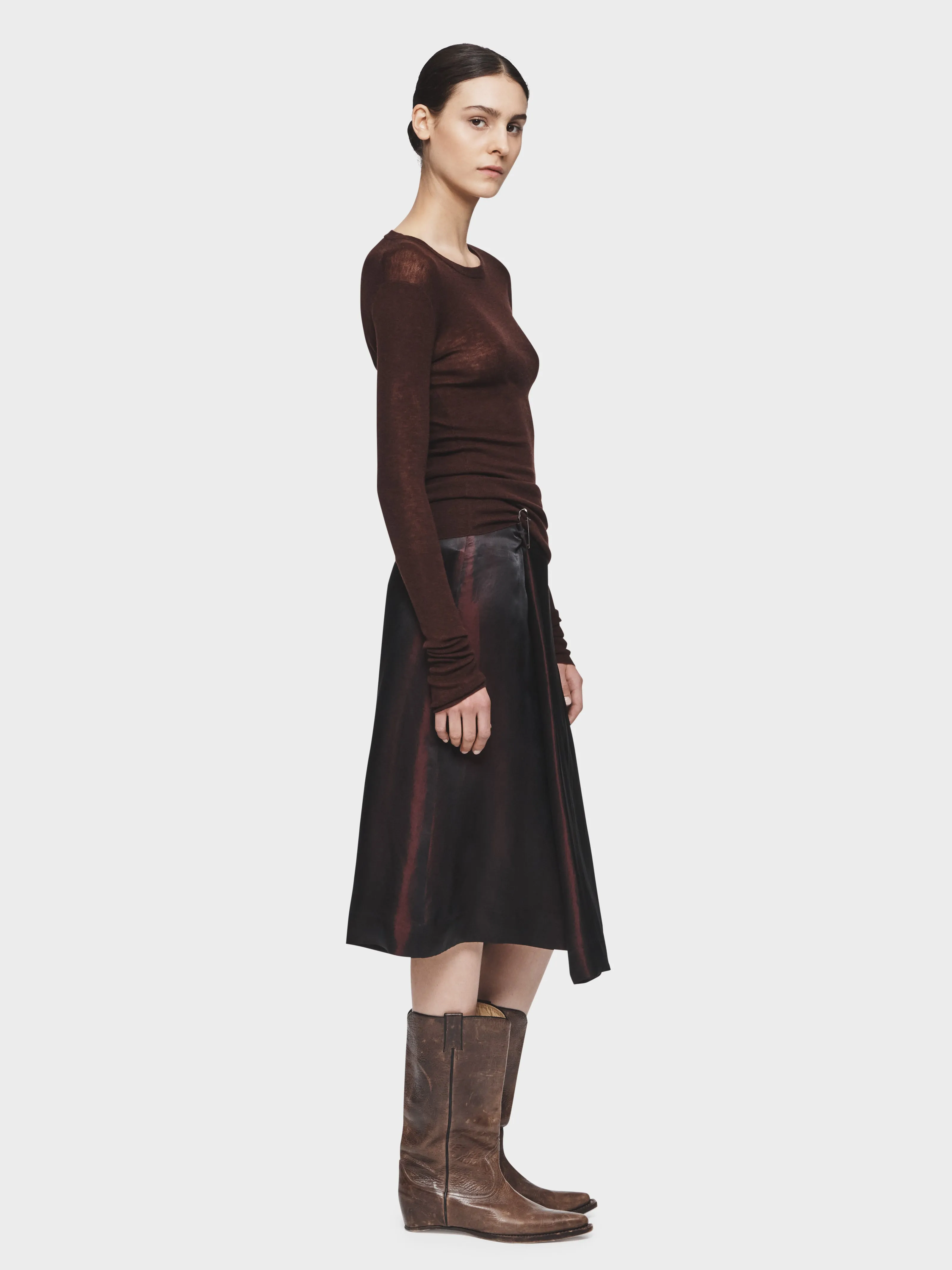 Wrap Skirt in Garnet sold by 6397 product image thumbnail 2