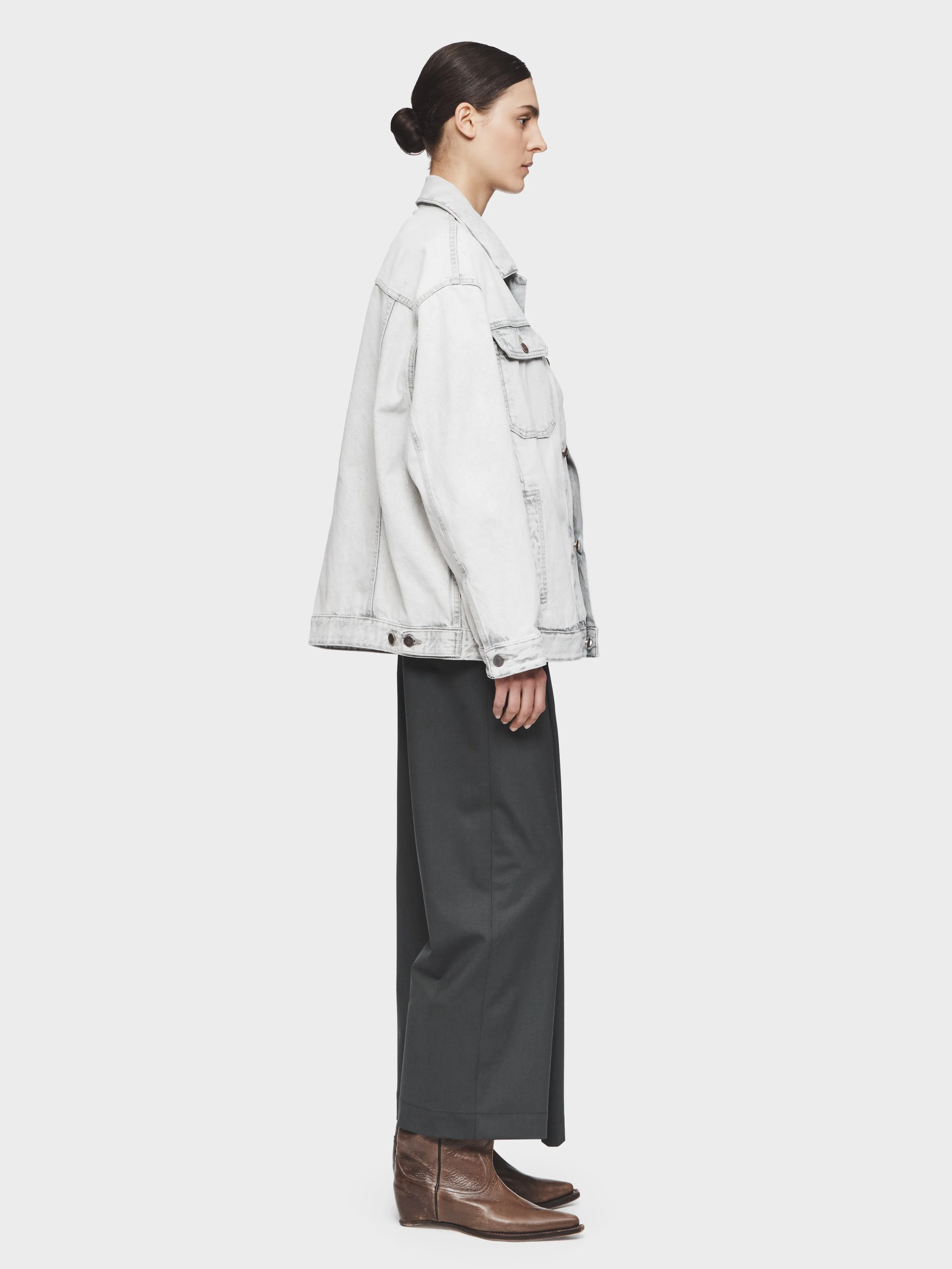 Oversized Denim Jkt in Superlight Grey sold by 6397 product image thumbnail 2
