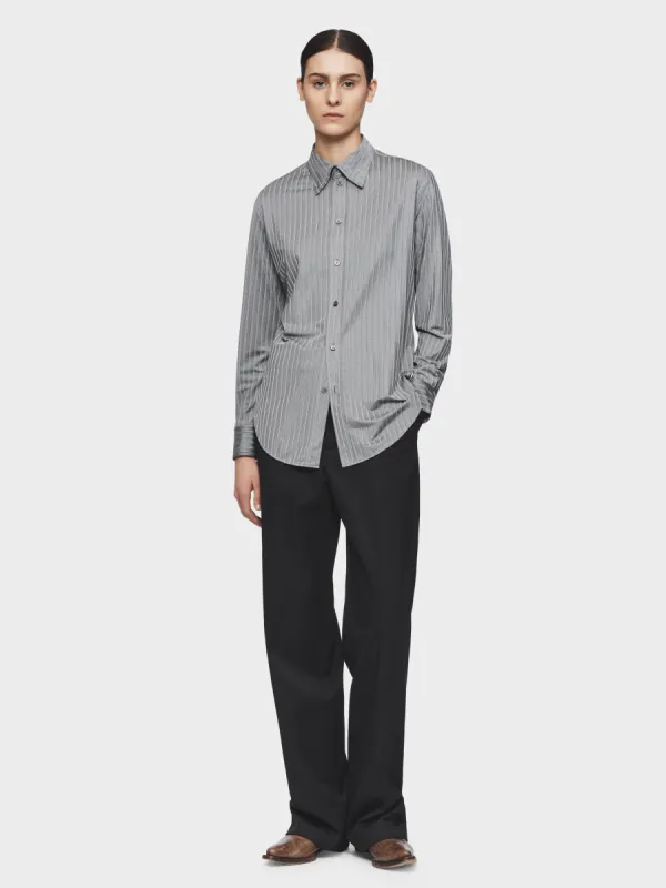 Slim Buttondown Shirt in Oxford Grey made by 6397