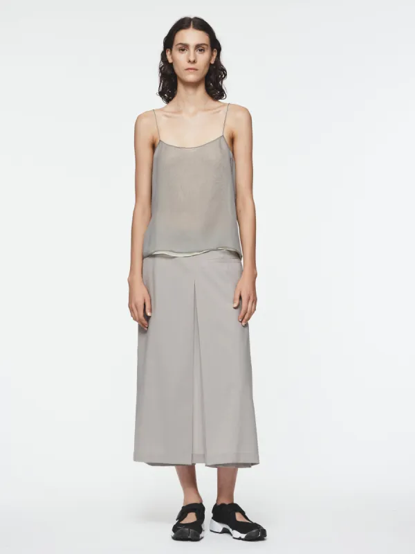Box Pleat Skort in Fog made by 6397
