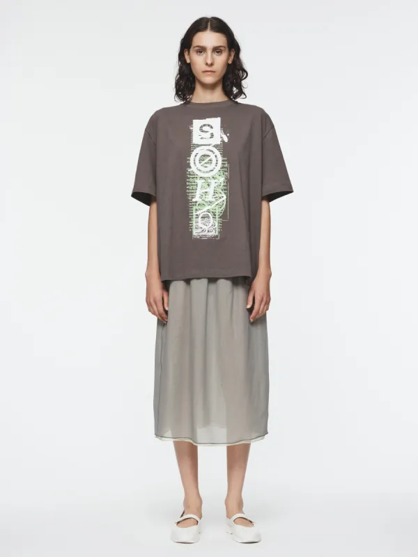 Double Layer Shift Skirt in Limeade sold by 6397