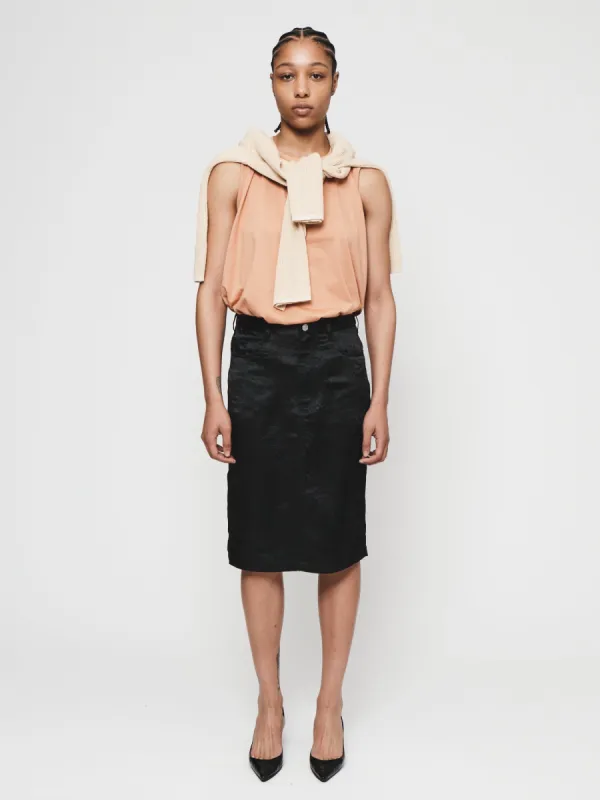 5-PKT Skirt in Black made by 6397