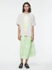 Draped Wrap Skirt in Lime Plaid sold by 6397