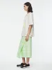 Draped Wrap Skirt in Lime Plaid sold by 6397