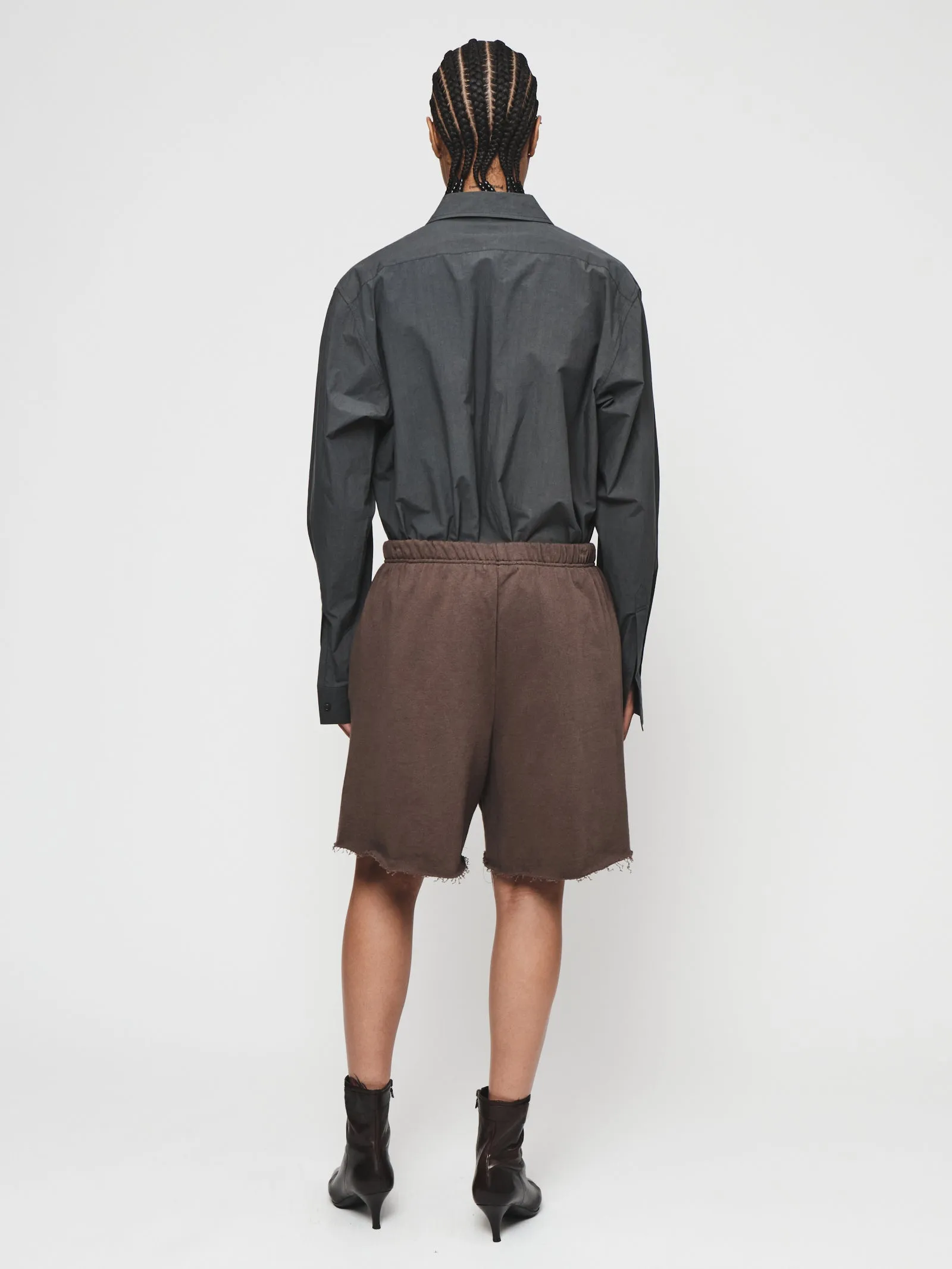 Cut Off Sweat Short in Washed Bark sold by 6397 product image thumbnail 5