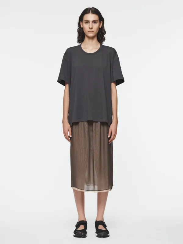 Circle Neck Tee in Washed Bark sold by 6397