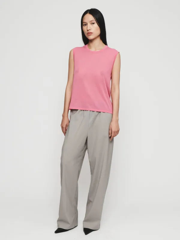 Sheer Muscle Tank in Bubblegum sold by 6397
