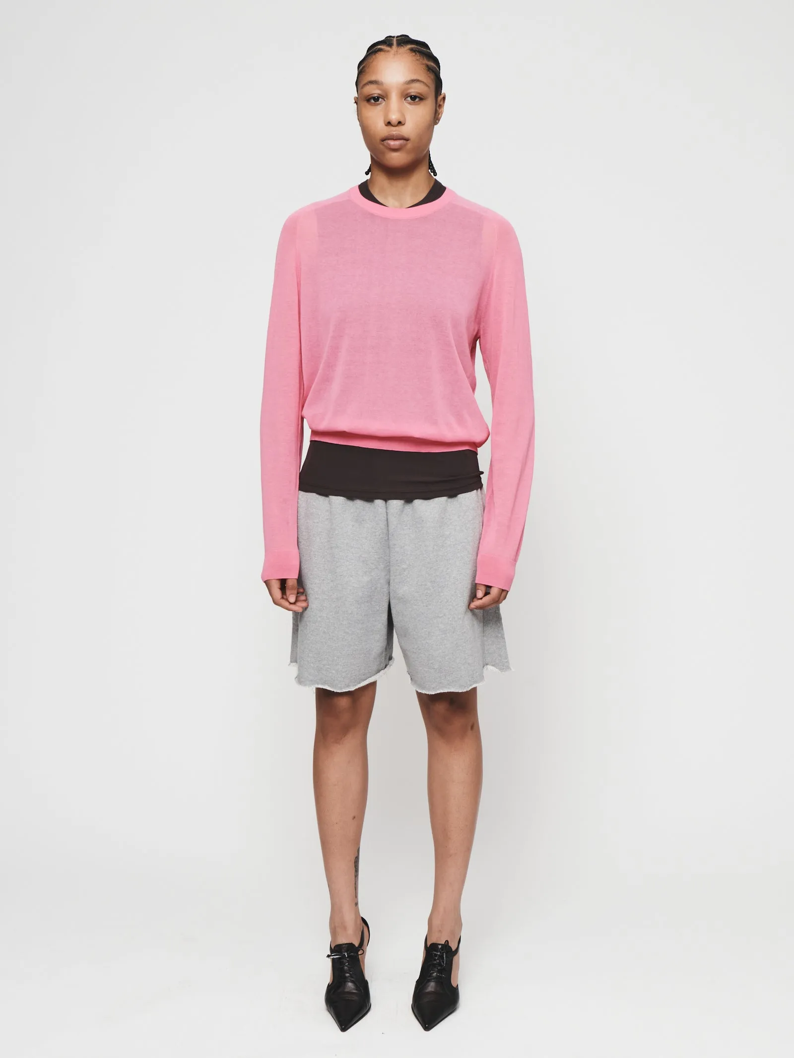 Sheer Crew in Bubblegum sold by 6397