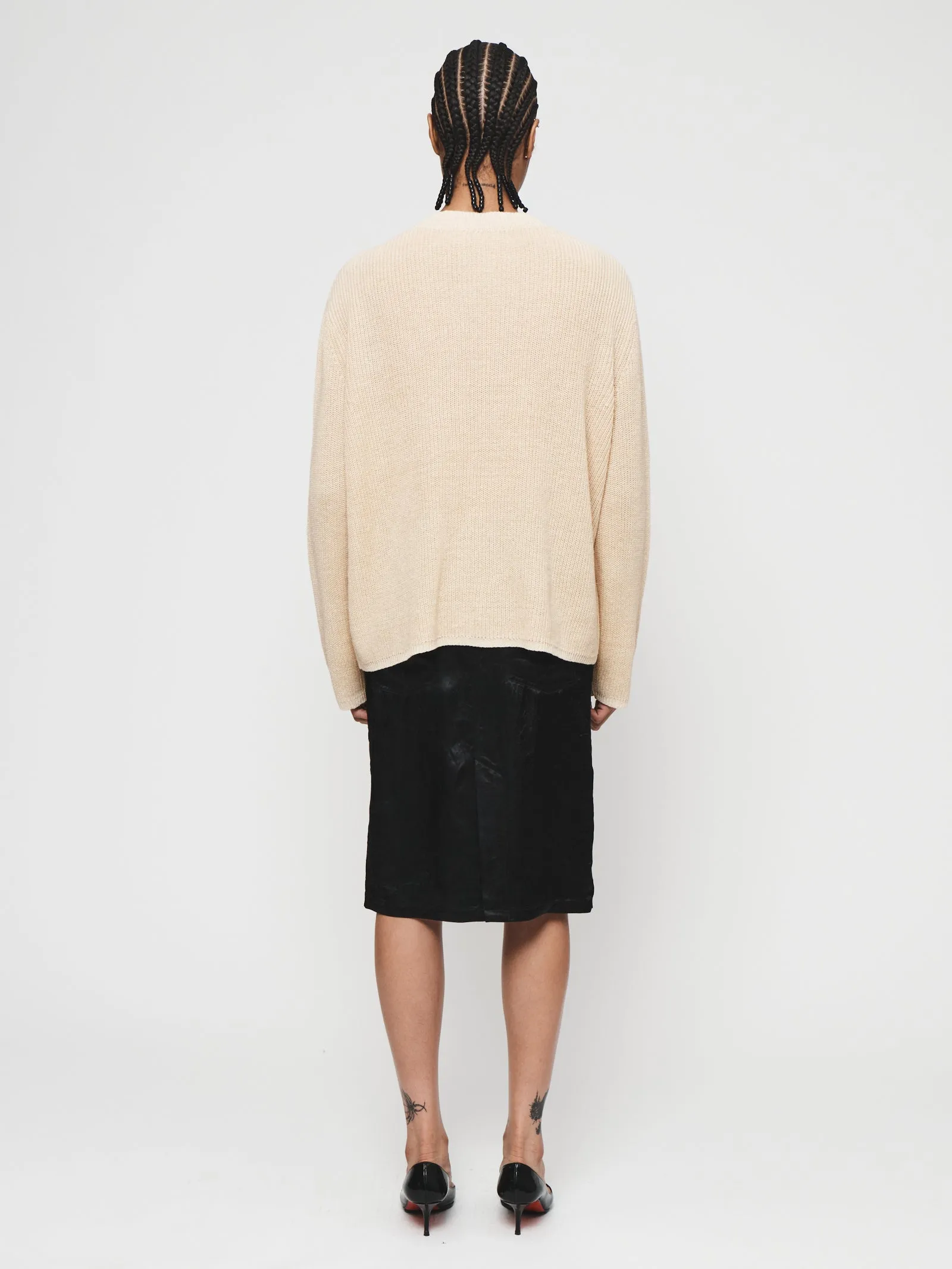 Ribbed Boxy V-Neck in Camel sold by 6397 product image thumbnail 2