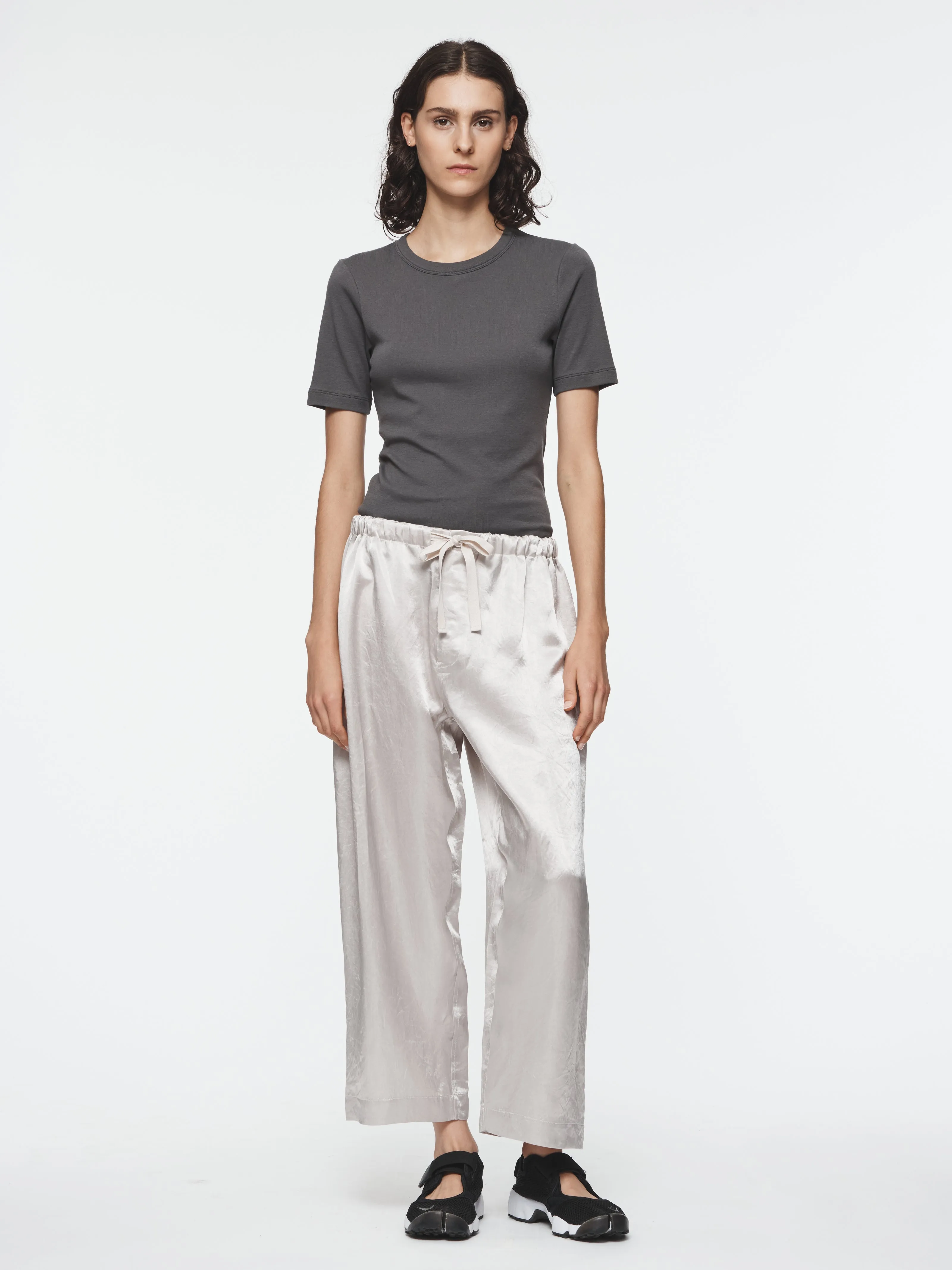 Cropped Pull-on Pant in Champagne sold by 6397