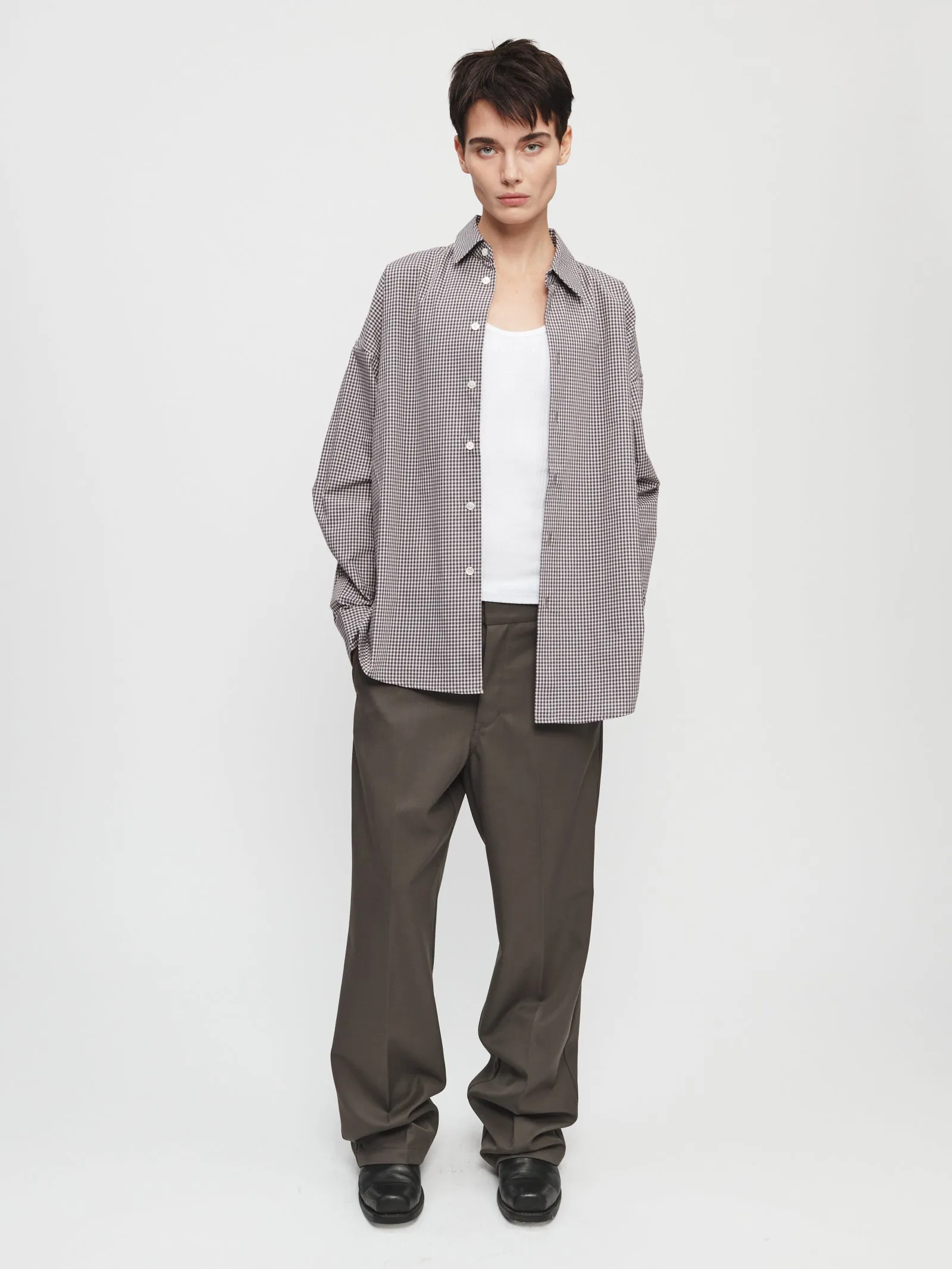 Clean Uniform Shirt in Heirloom Check sold by 6397