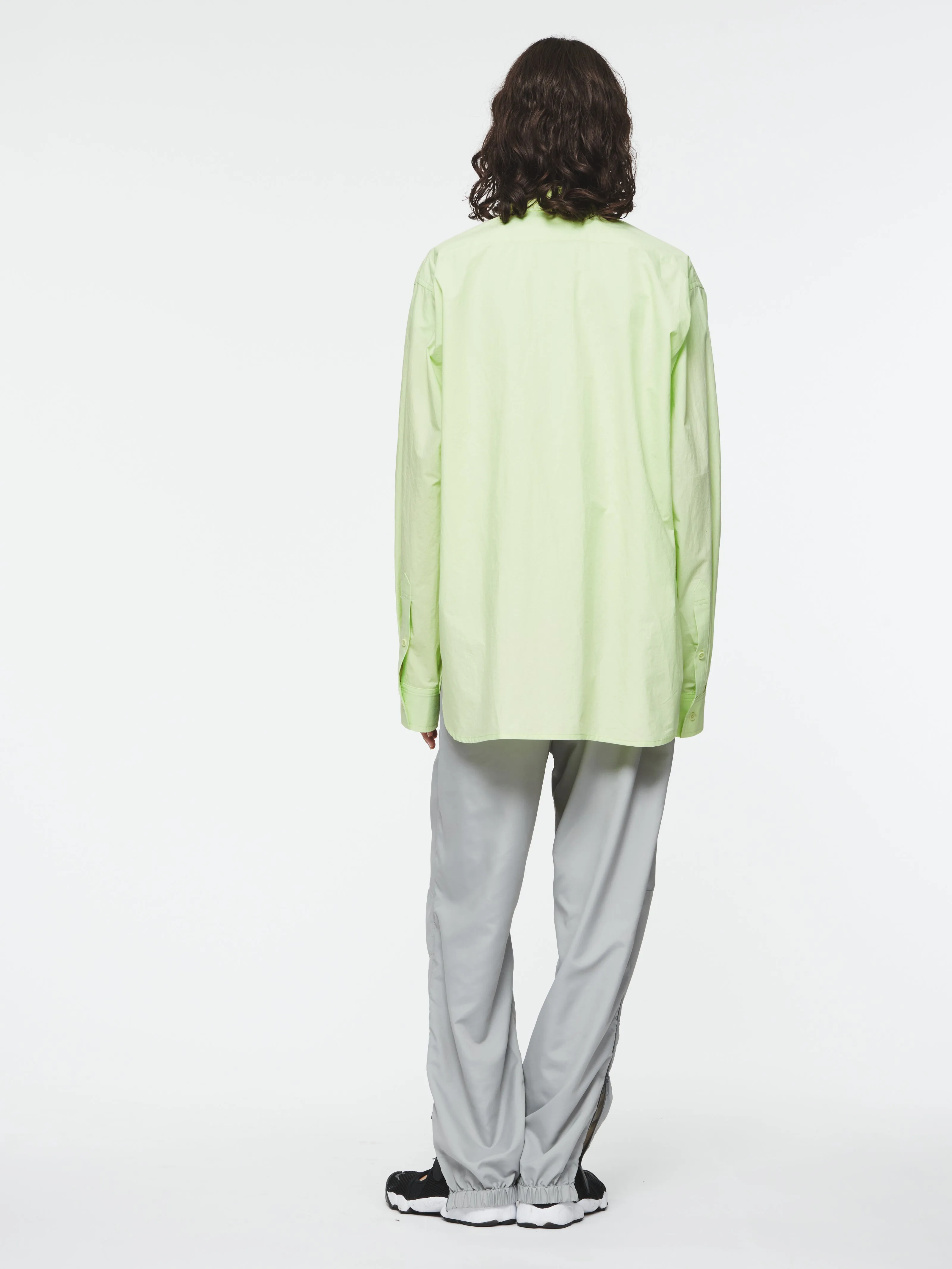 Concealed Placket Biggie Shirt in Limeade sold by 6397 product image thumbnail 2