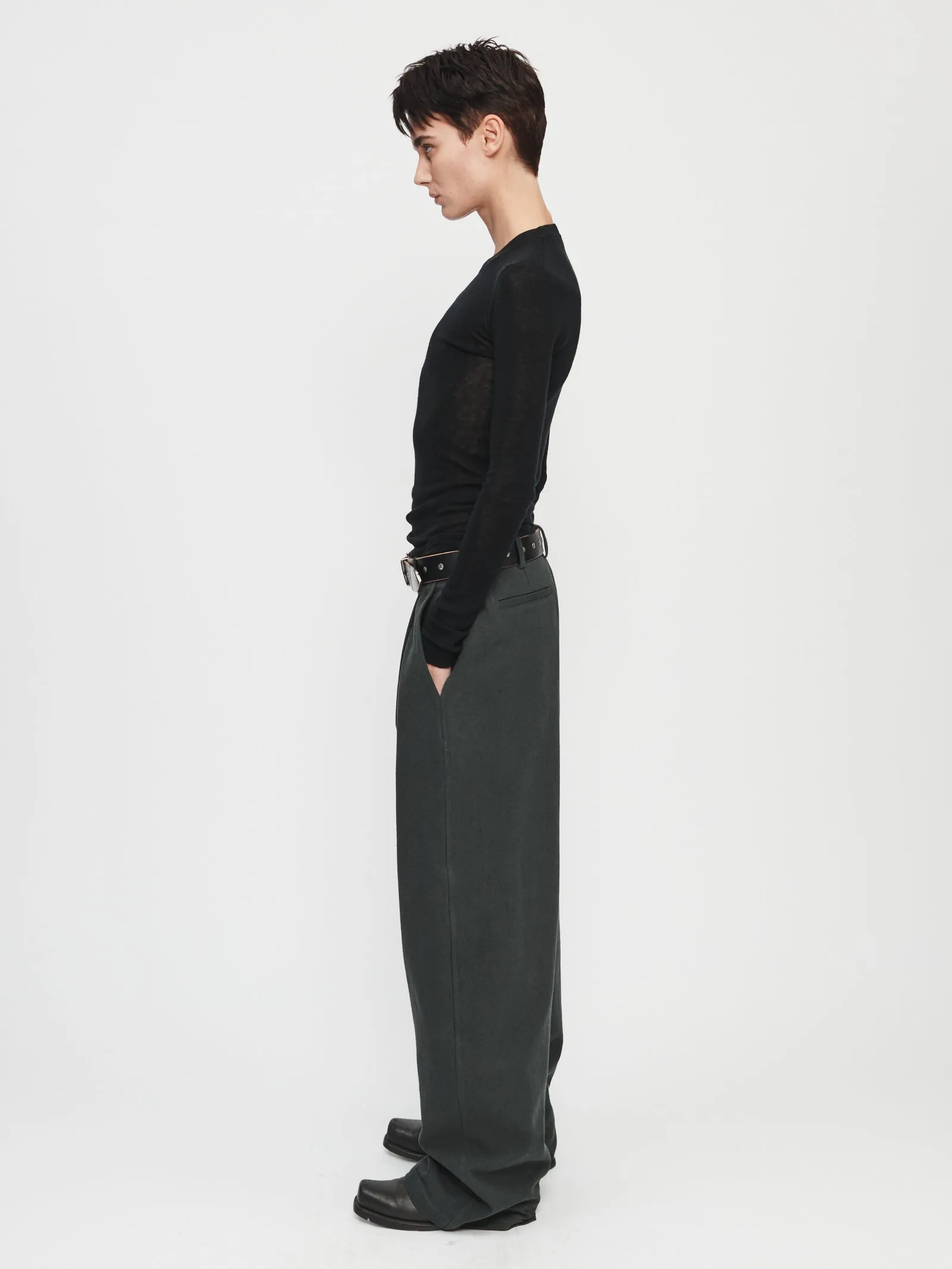 Washed Slouchy Trouser in Ash sold by 6397 product image thumbnail 3