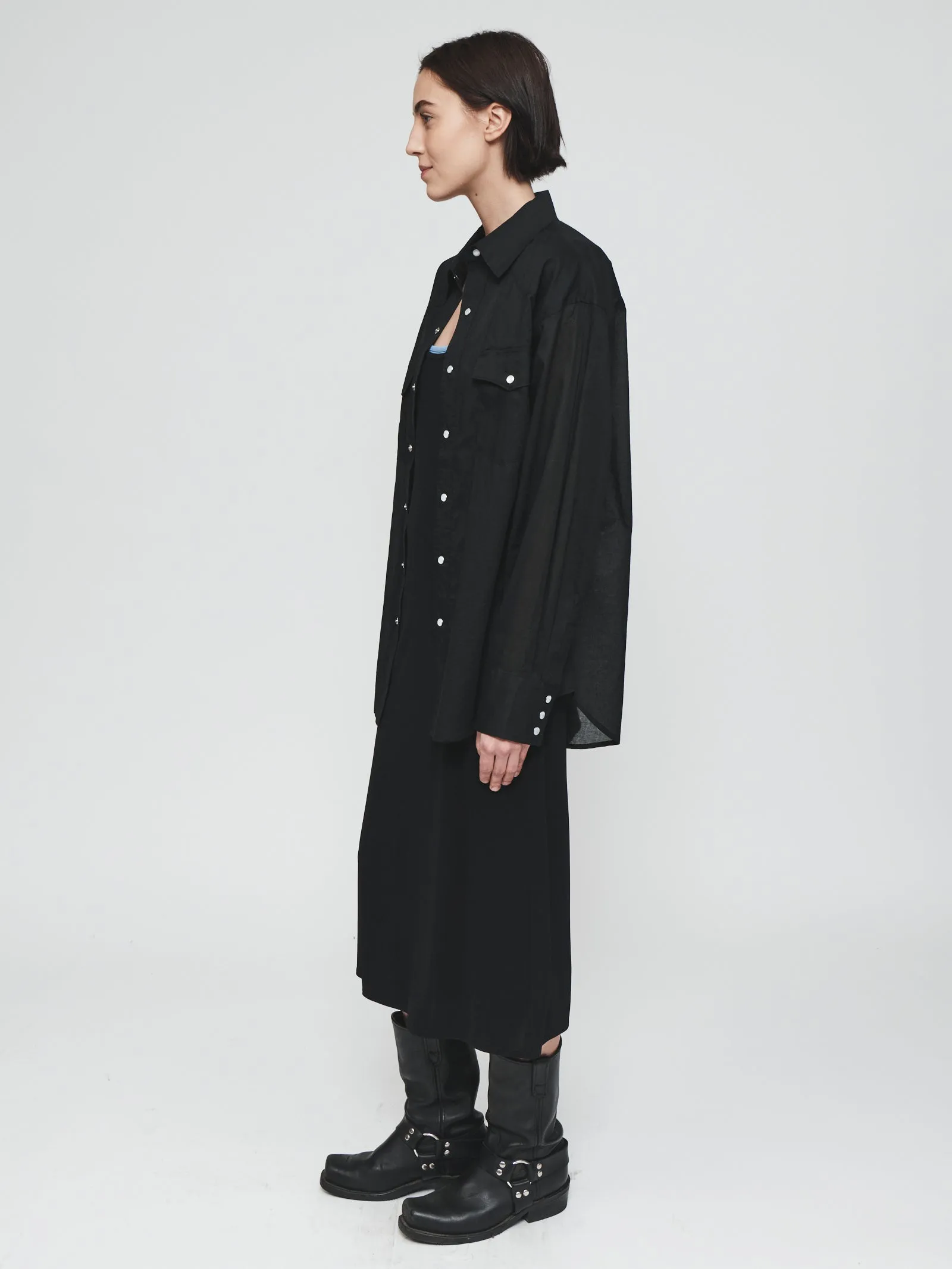 Sheer Western Shirt in Black sold by 6397 product image thumbnail 3