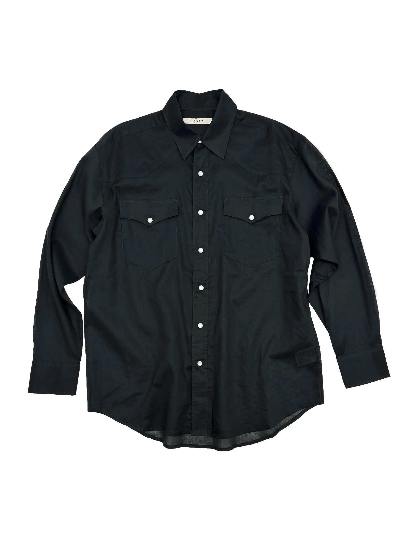Sheer Western Shirt in Black sold by 6397 product image thumbnail 4