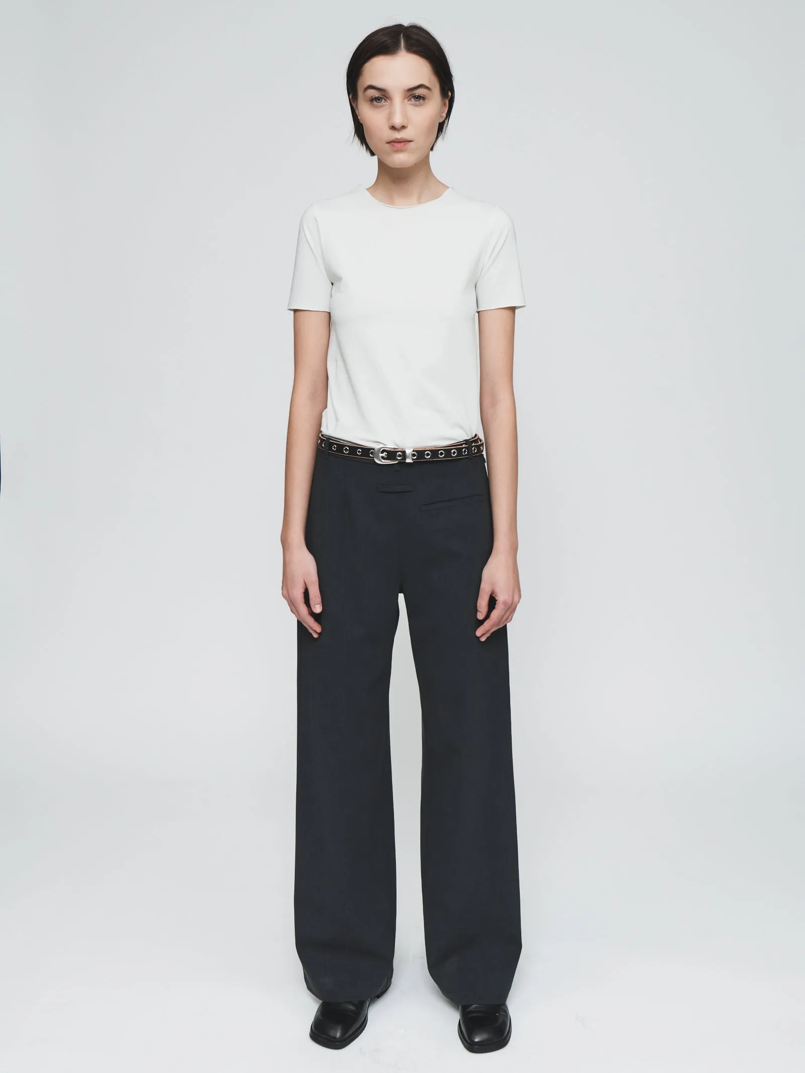 Double Back Pant in Washed Black sold by 6397