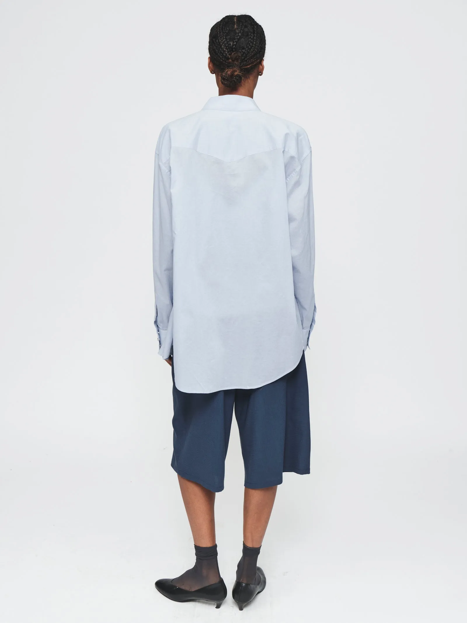 Sheer Western Shirt in Sky Blue sold by 6397 product image thumbnail 3