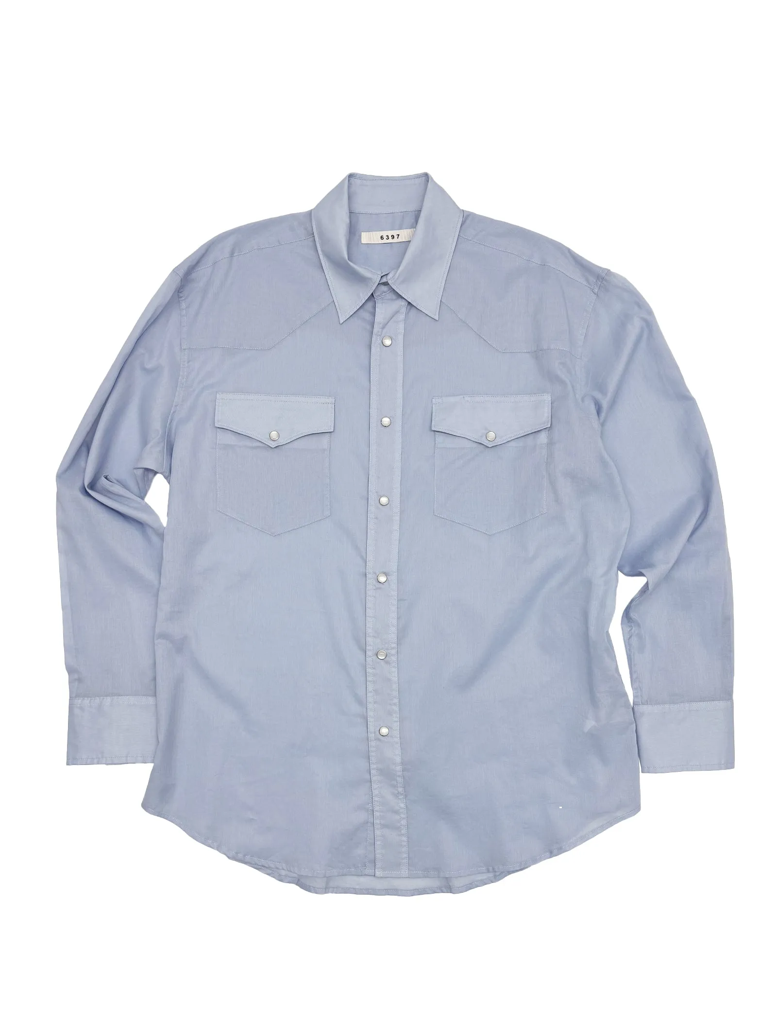 Sheer Western Shirt in Sky Blue sold by 6397 product image thumbnail 4