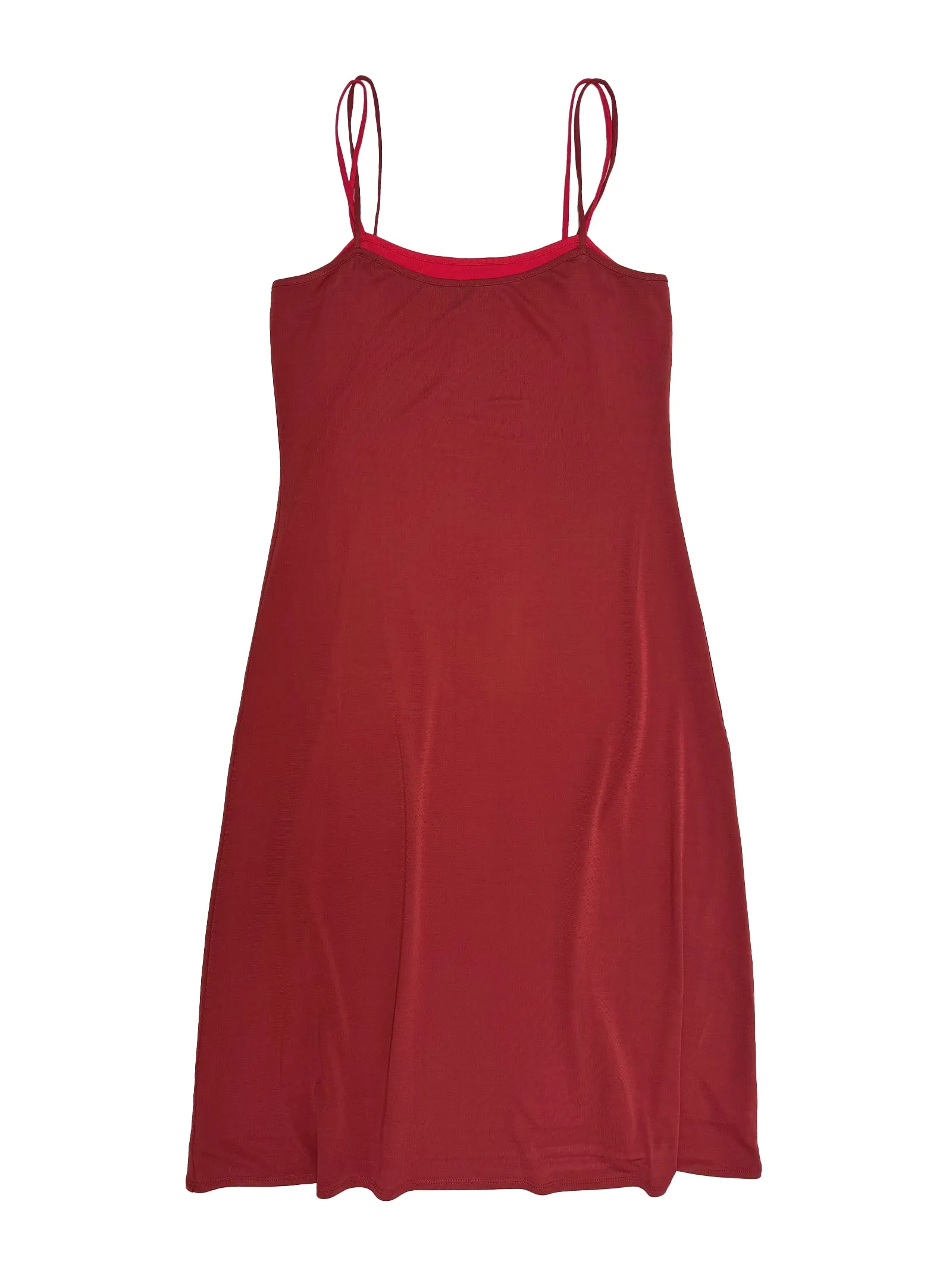Double Layer Slip Dress in Brick sold by 6397 product image thumbnail 4