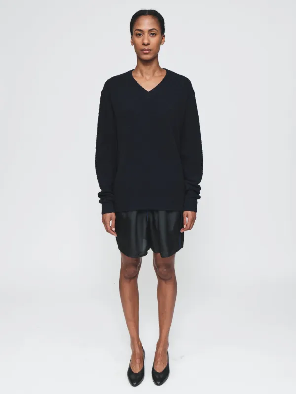 Deconstructed Soccer Short in Black sold by 6397