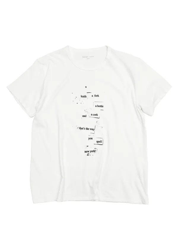 Knife Fork Man T in White sold by 6397