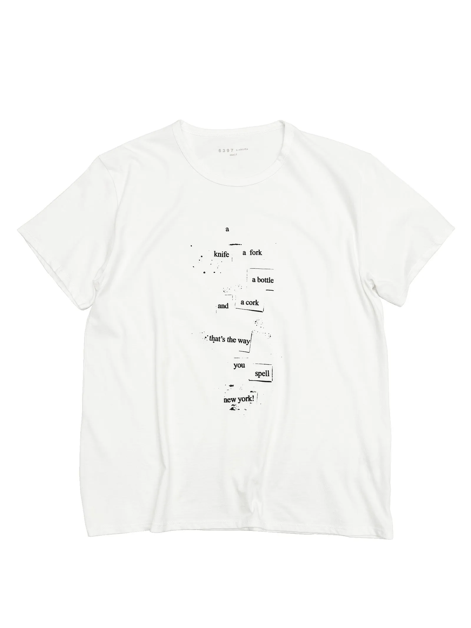 Knife Fork Man T in White sold by 6397