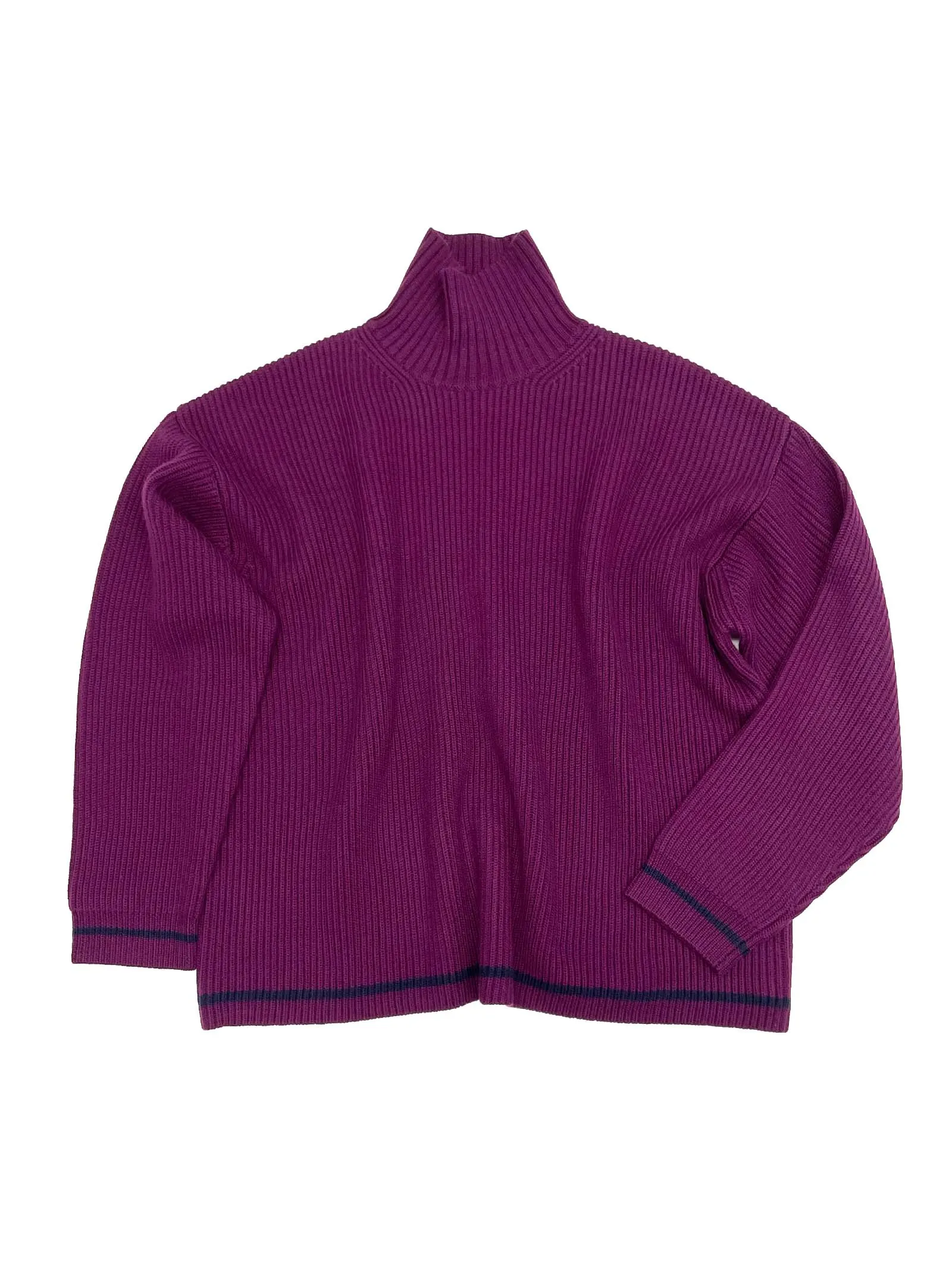 Ribbed Turtleneck in Plum sold by 6397 product image thumbnail 4