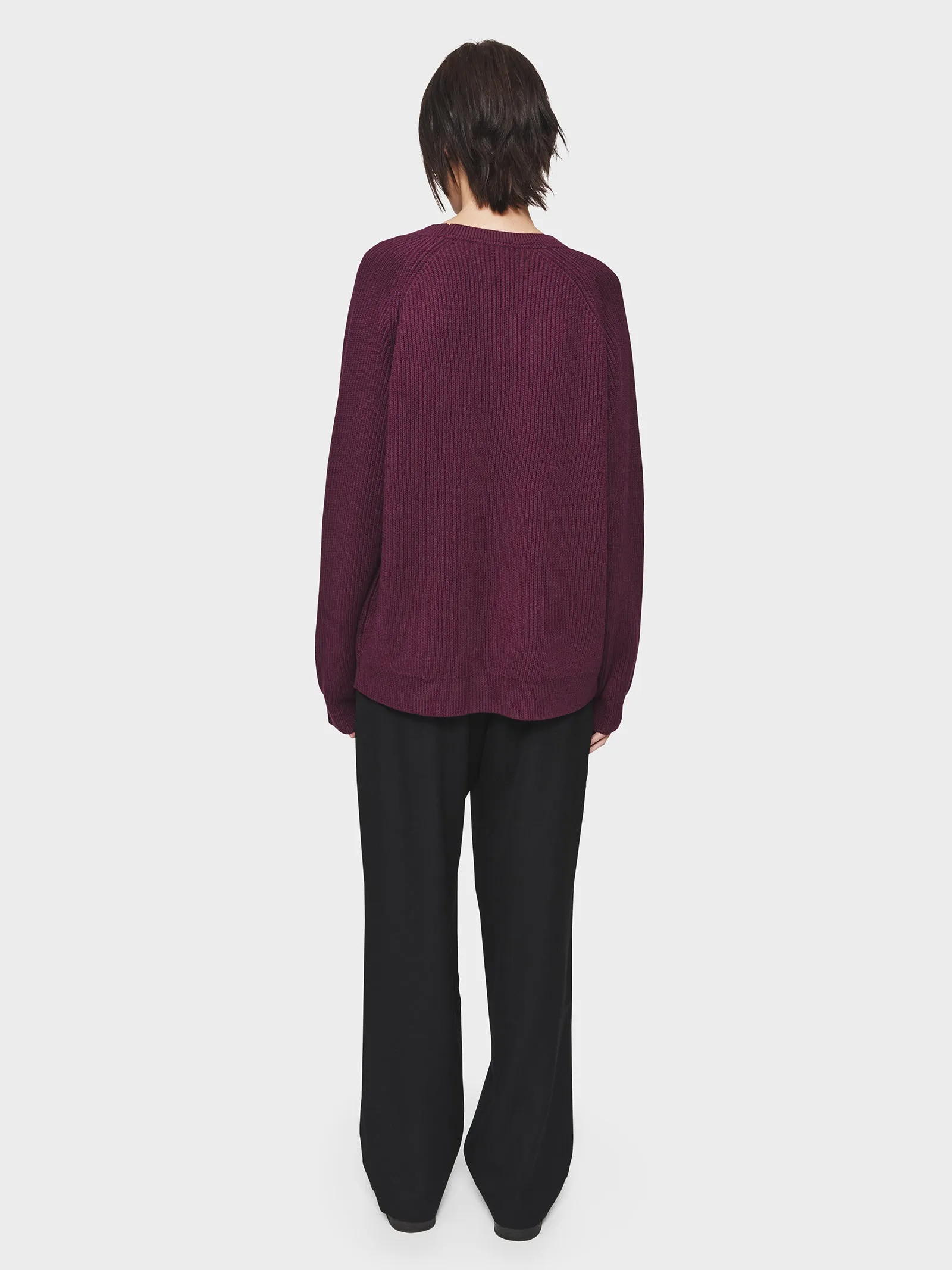 Ribbed Raglan in Plum sold by 6397 product image thumbnail 4