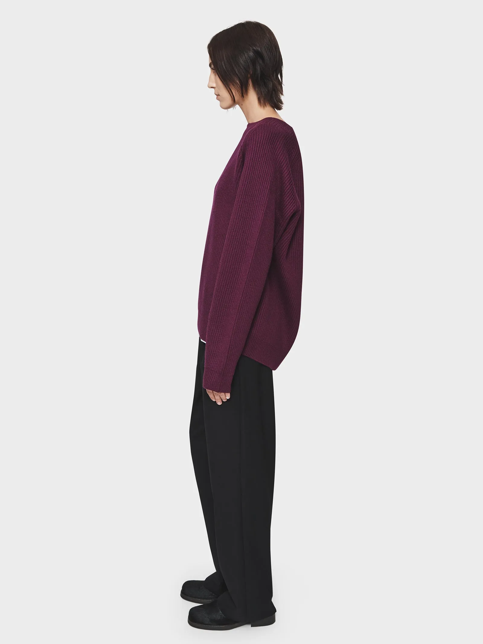 Ribbed Raglan in Plum sold by 6397 product image thumbnail 3