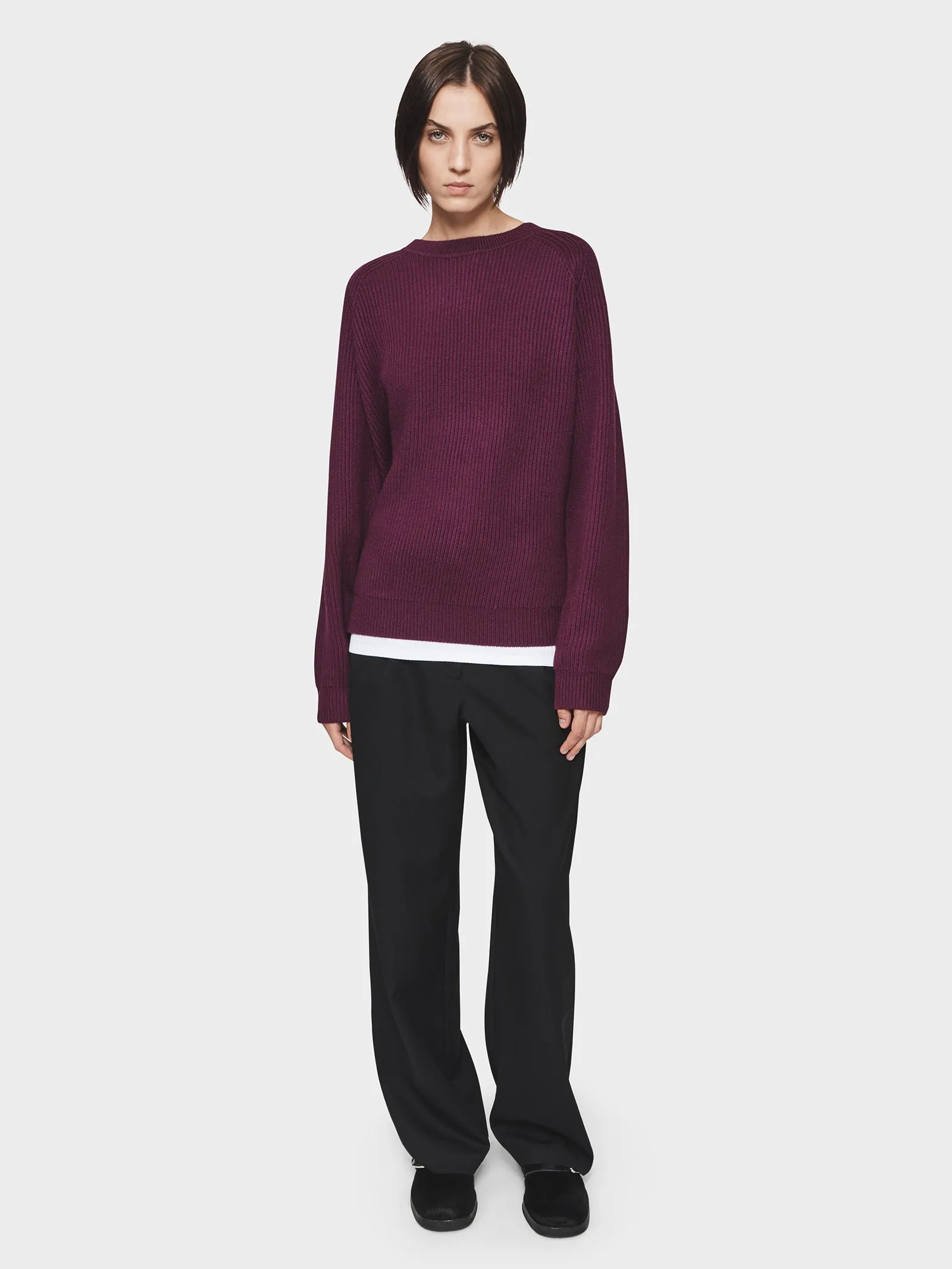 Ribbed Raglan in Plum sold by 6397