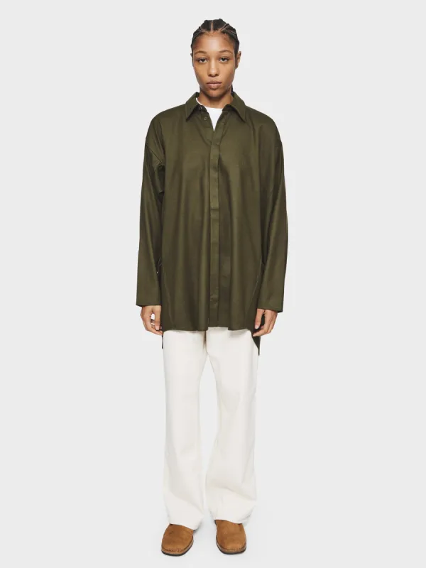 Tailored Artist's Smock in Army made by 6397