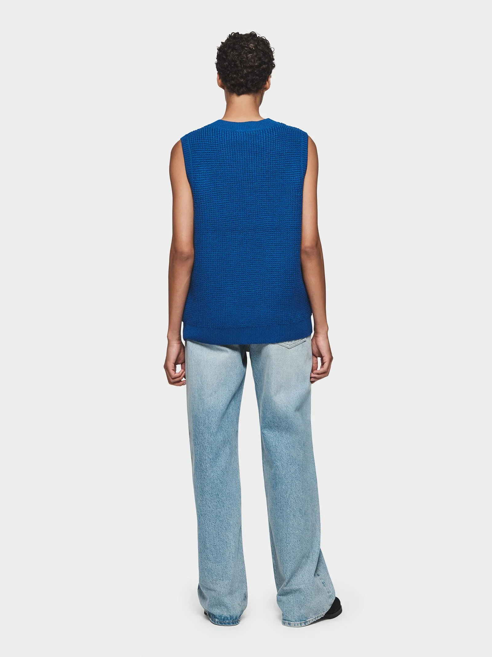 Waffle Vest in Bright Blue sold by 6397 product image thumbnail 3