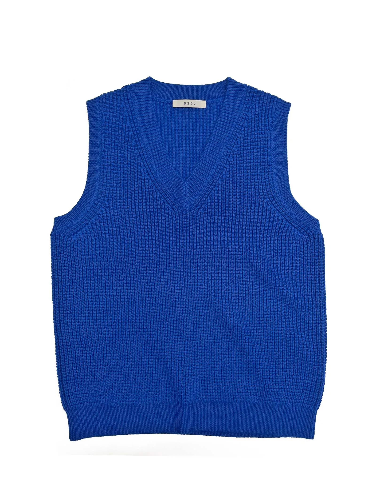 Waffle Vest in Bright Blue sold by 6397 product image thumbnail 4