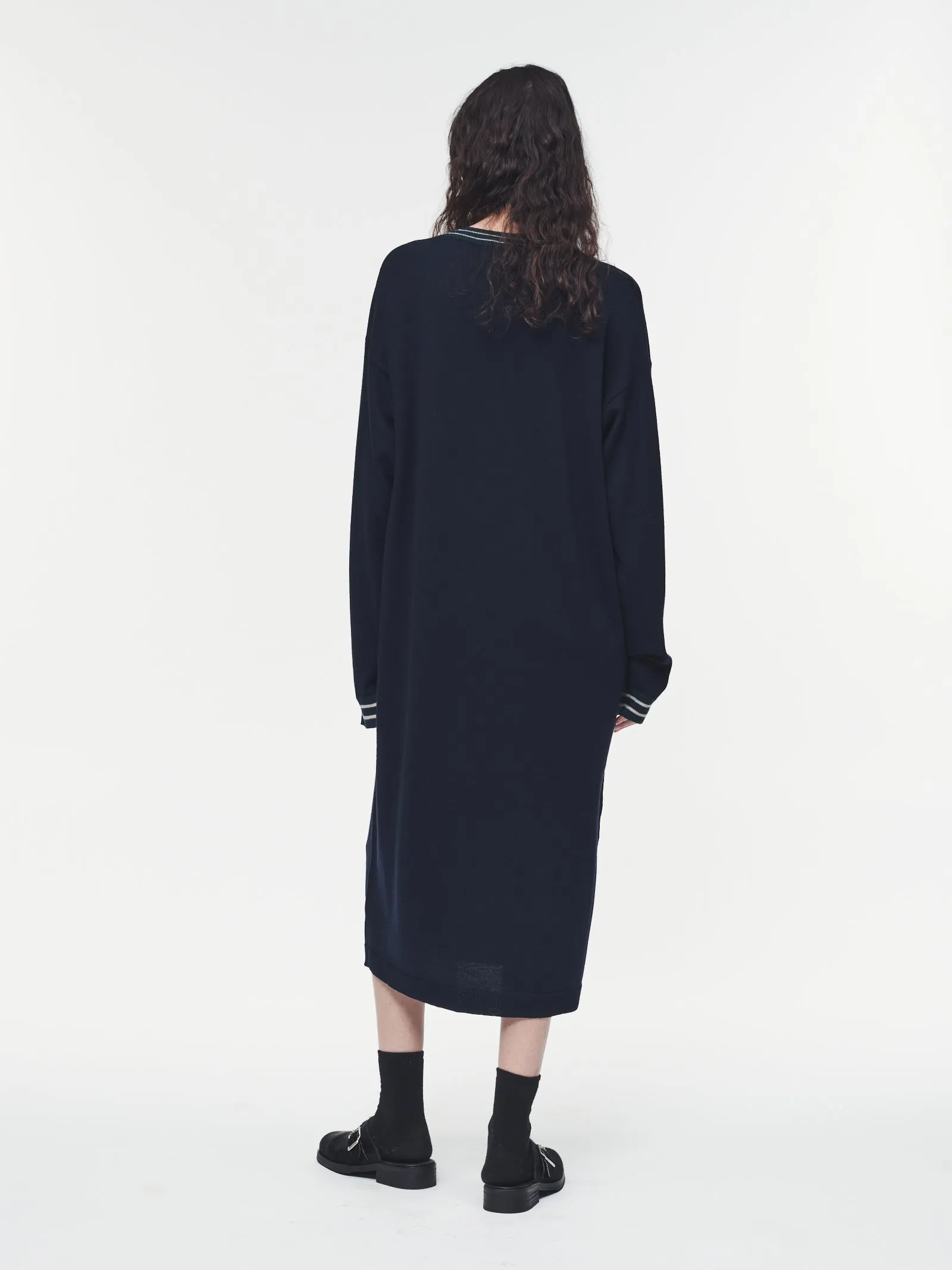 V-Neck Sweater Dress in Navy sold by 6397 product image thumbnail 3