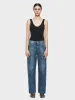 Wide Jean in Marbled Blue sold by 6397