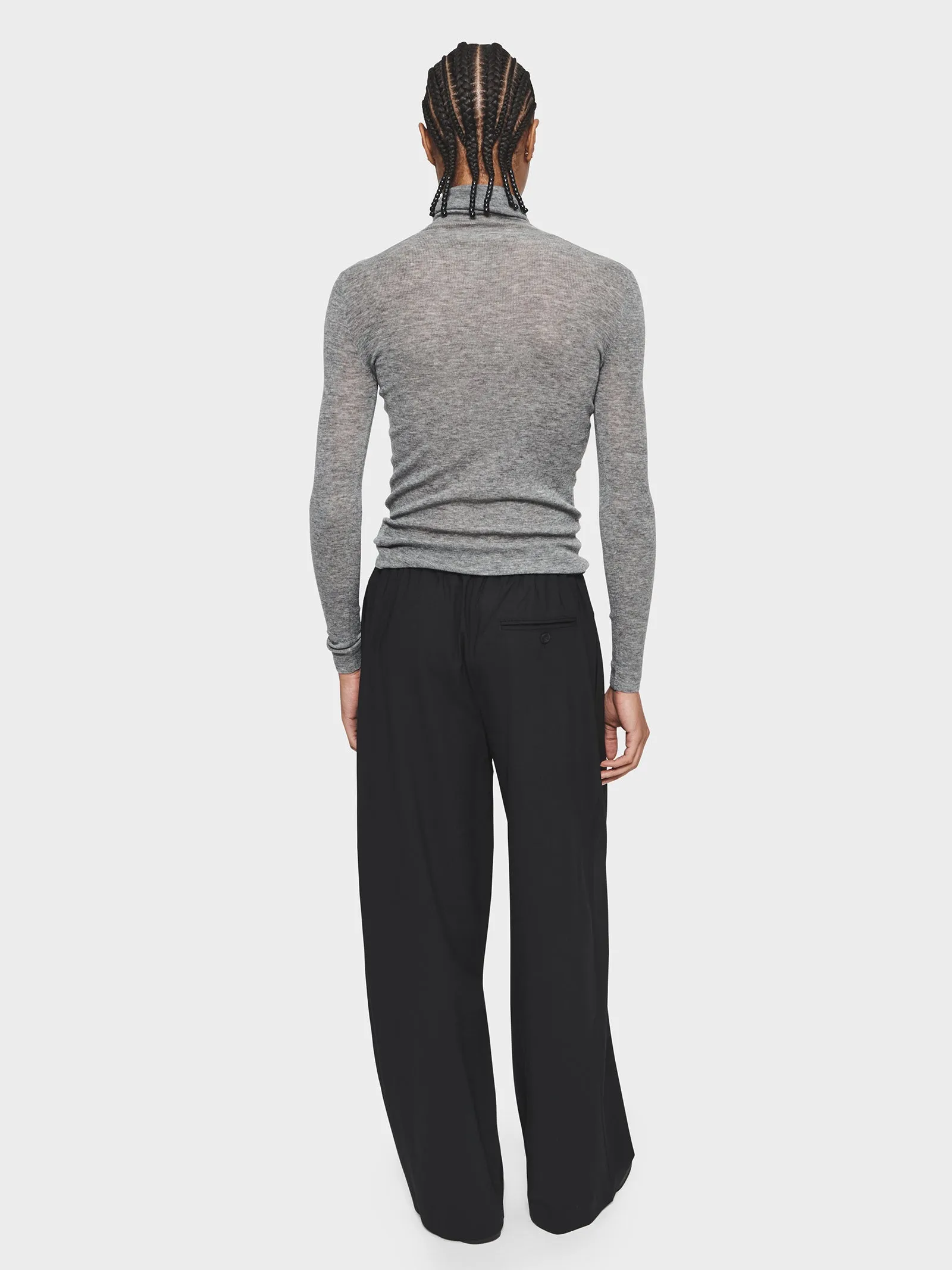 Slim Rib Turtleneck in Medium Grey sold by 6397 product image thumbnail 4