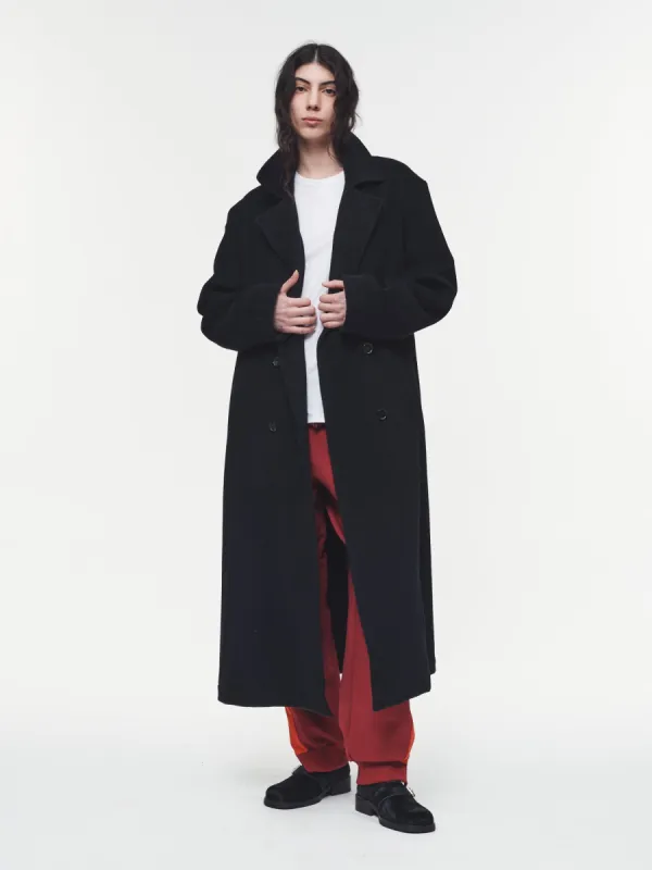 Long DB Overcoat in Black sold by 6397