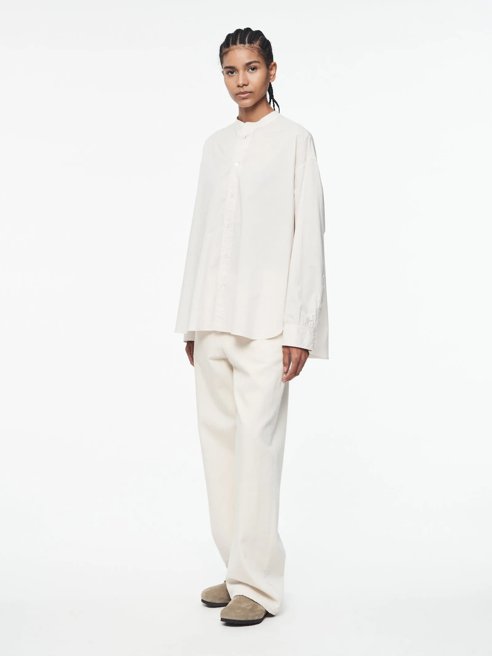 Band Collar Buttondown in Light Sand sold by 6397 product image thumbnail 2