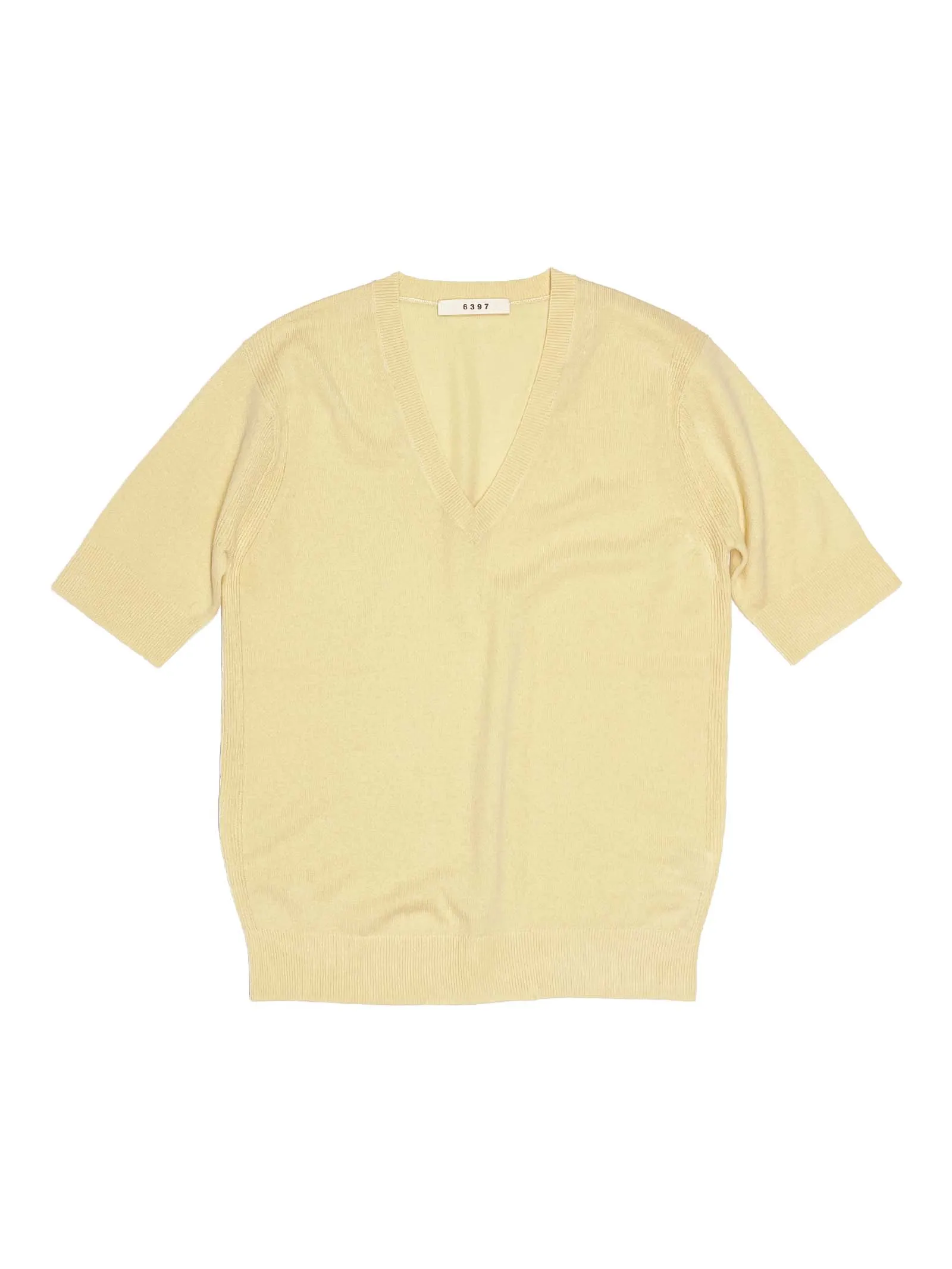 Elbow Sleeve V-Neck in Hay sold by 6397 product image thumbnail 4