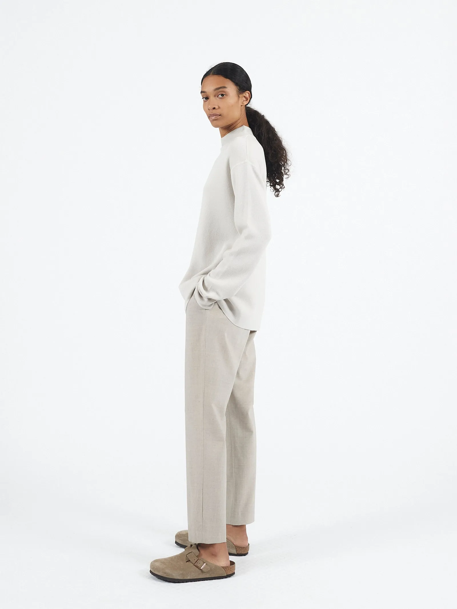 Merino Mockneck L/S in Putty sold by 6397 product image thumbnail 2