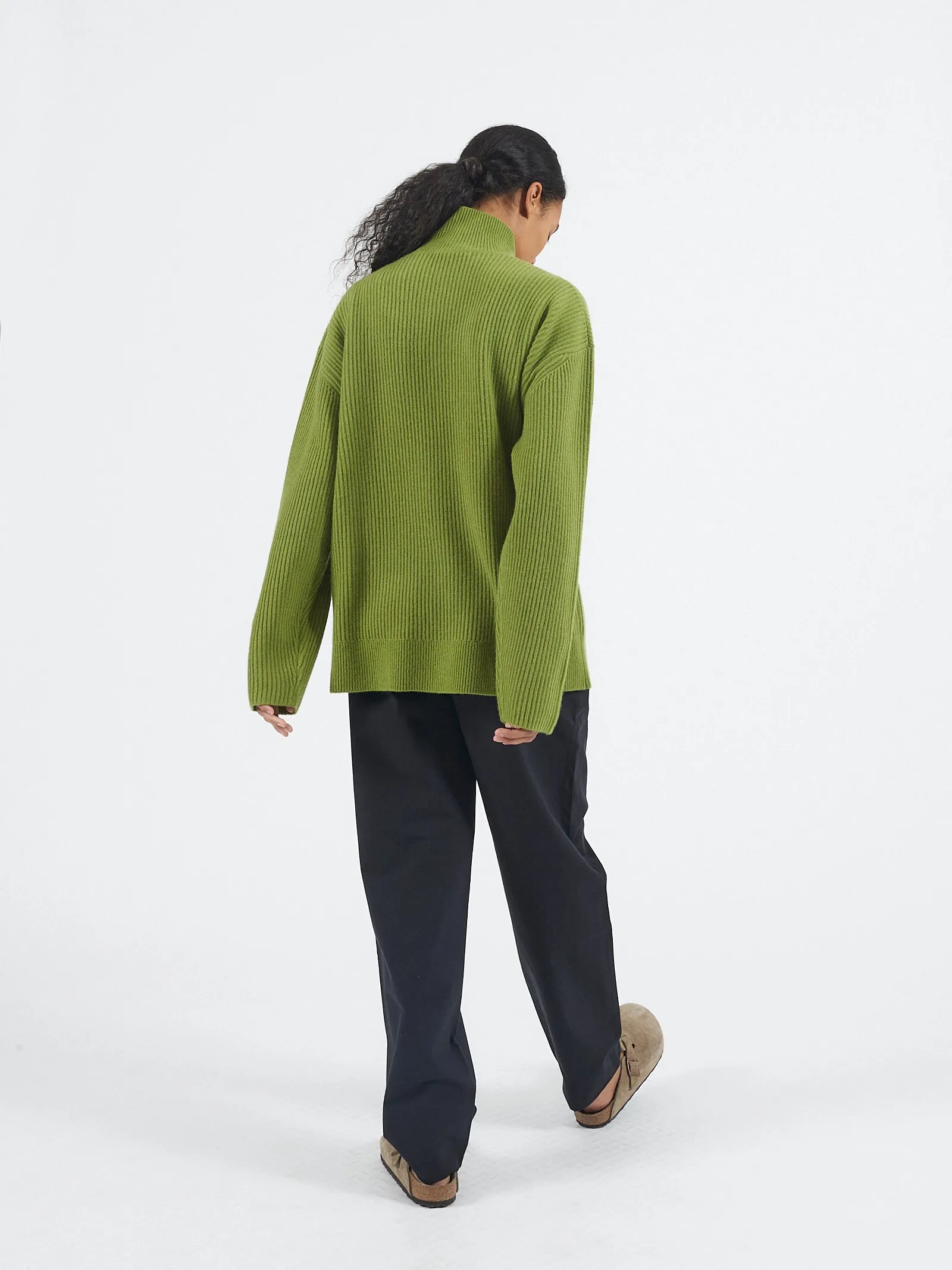 Ribbed Mockneck in Grass sold by 6397 product image thumbnail 3