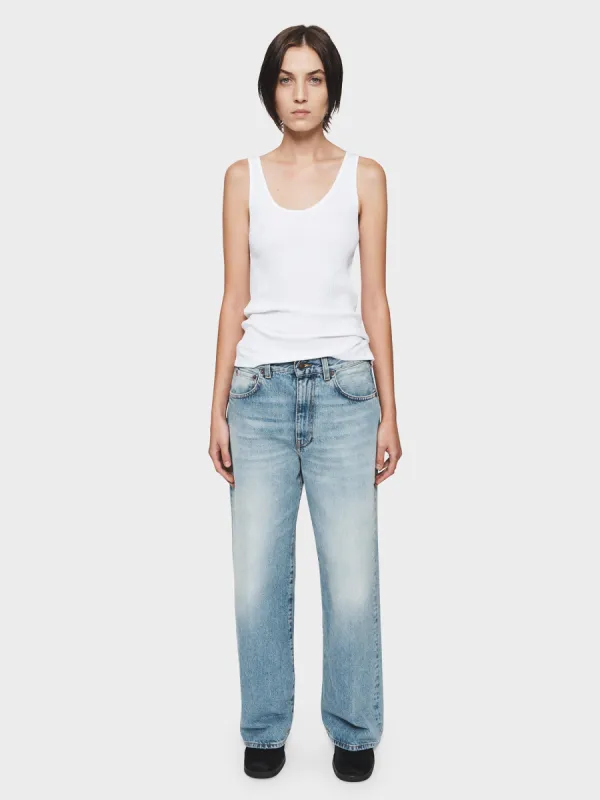 Wide Jean in Broken Blue sold by 6397