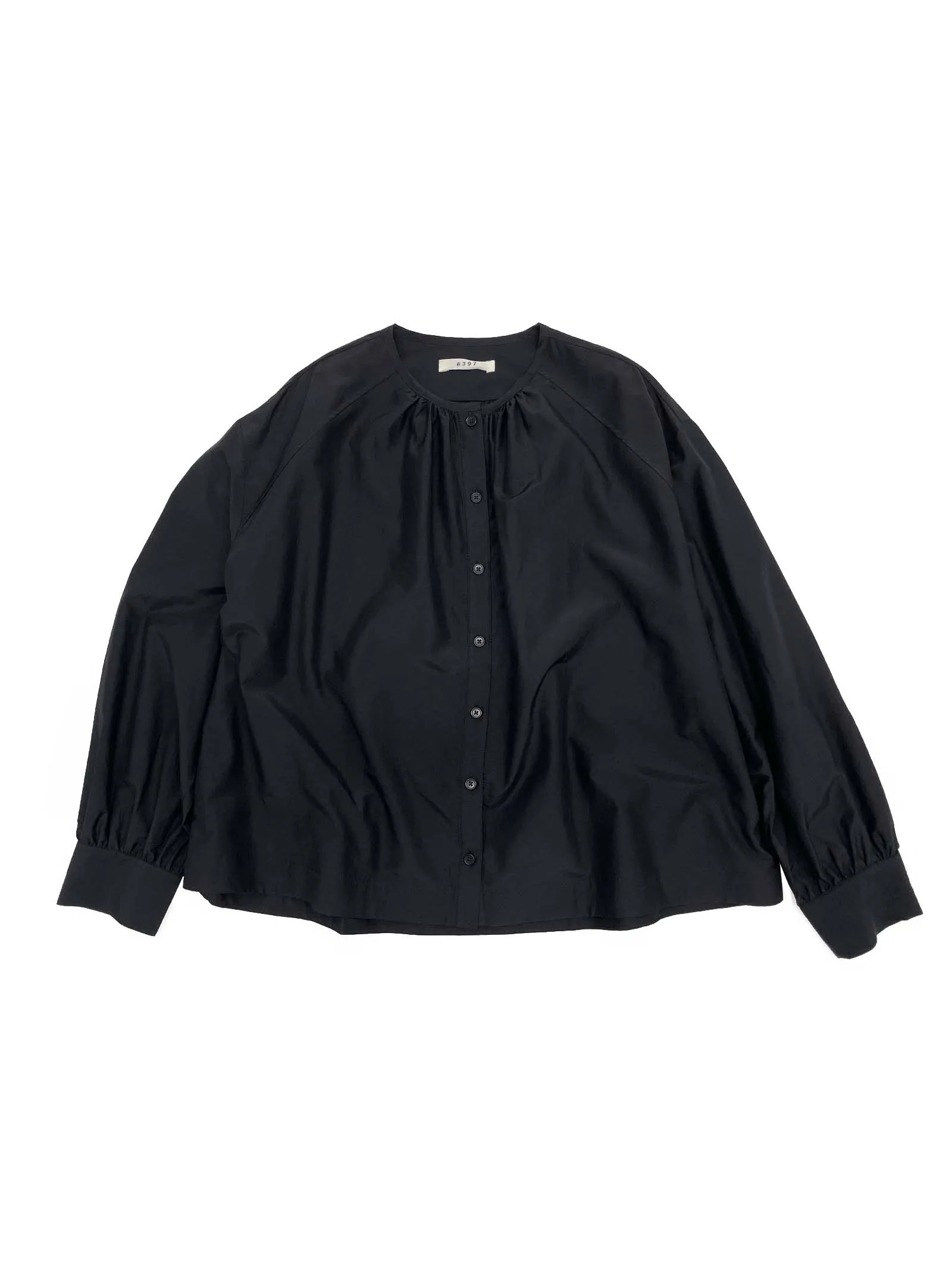 Gathered Neck Top in Black sold by 6397 product image thumbnail 4