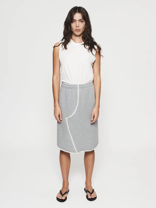 Deconstructed Skirt Heather Grey sold by 6397