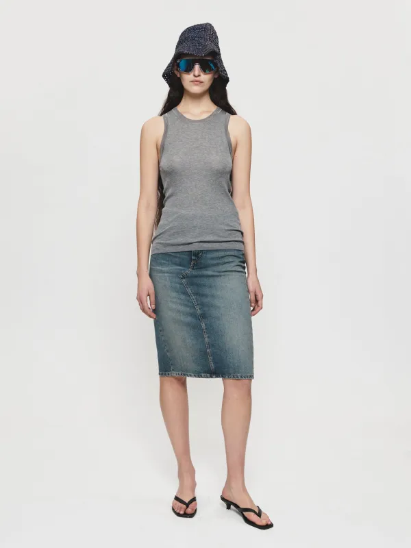 Denim Skirt Used Blue sold by 6397