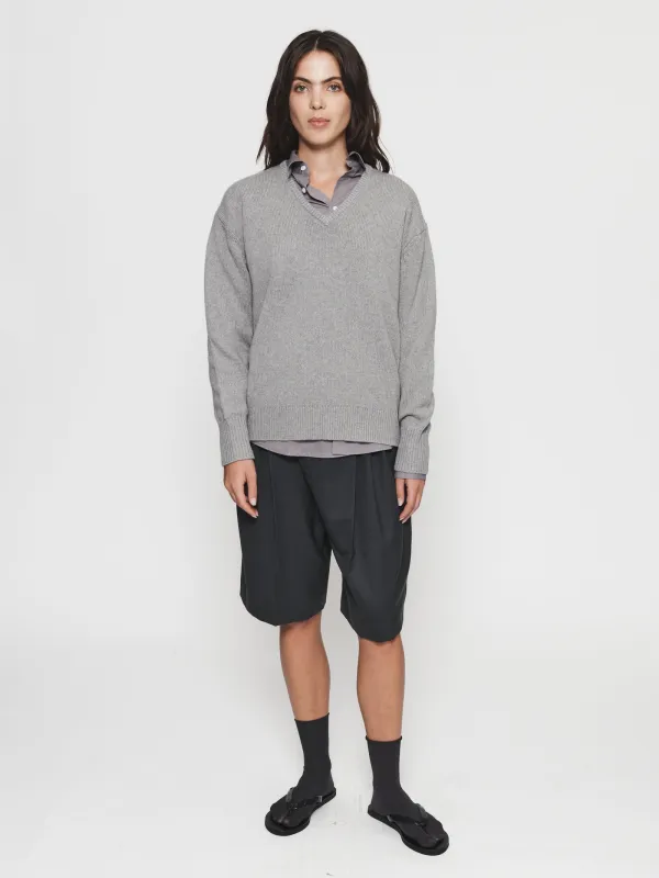 Oversized V-Neck in Fog sold by 6397