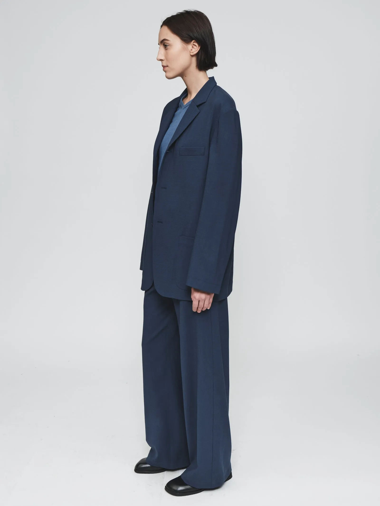 Oversized 3-Button Blazer in Bluestone sold by 6397 product image thumbnail 2