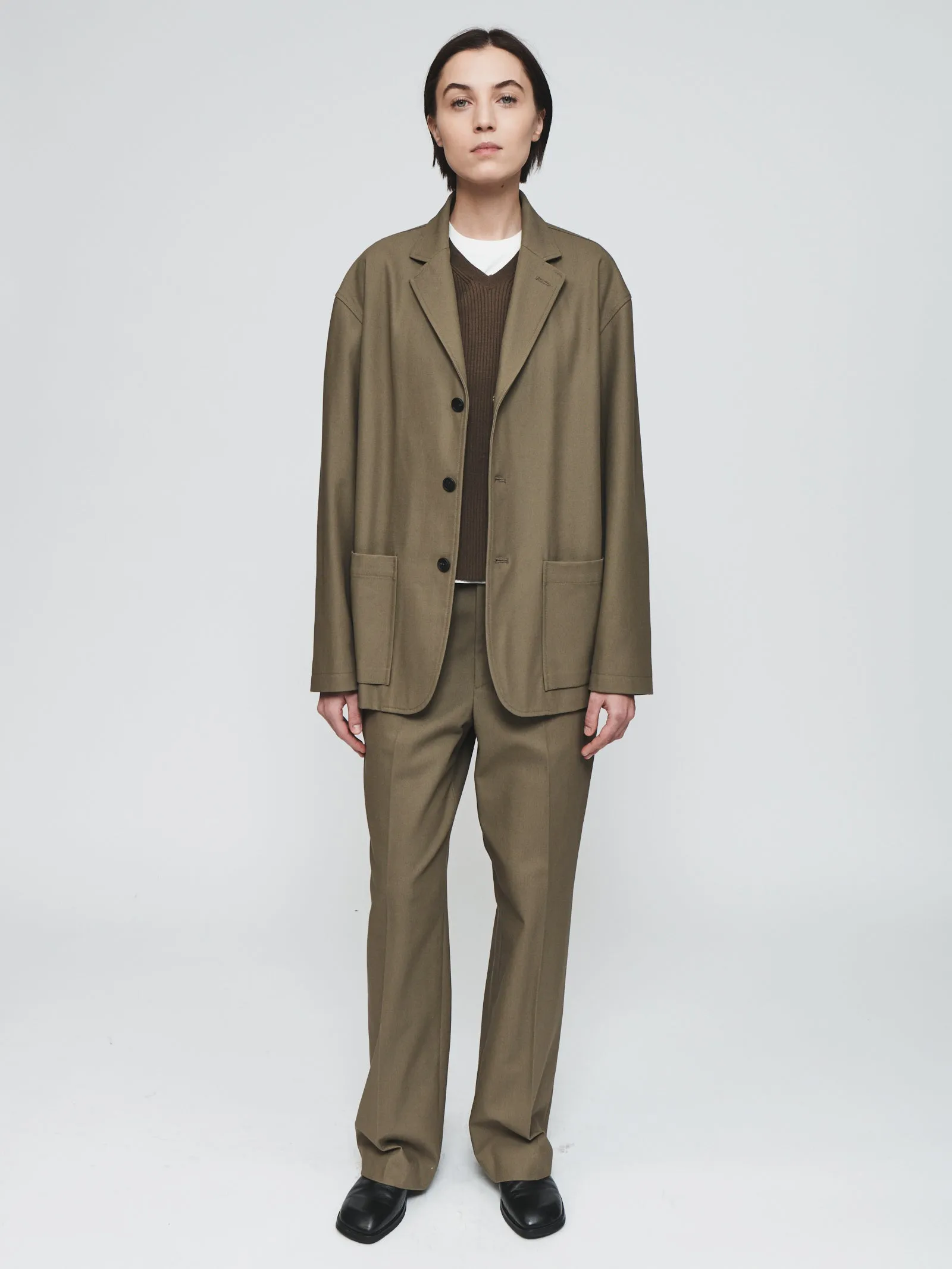 Oversized Trouser in Dark Khaki sold by 6397