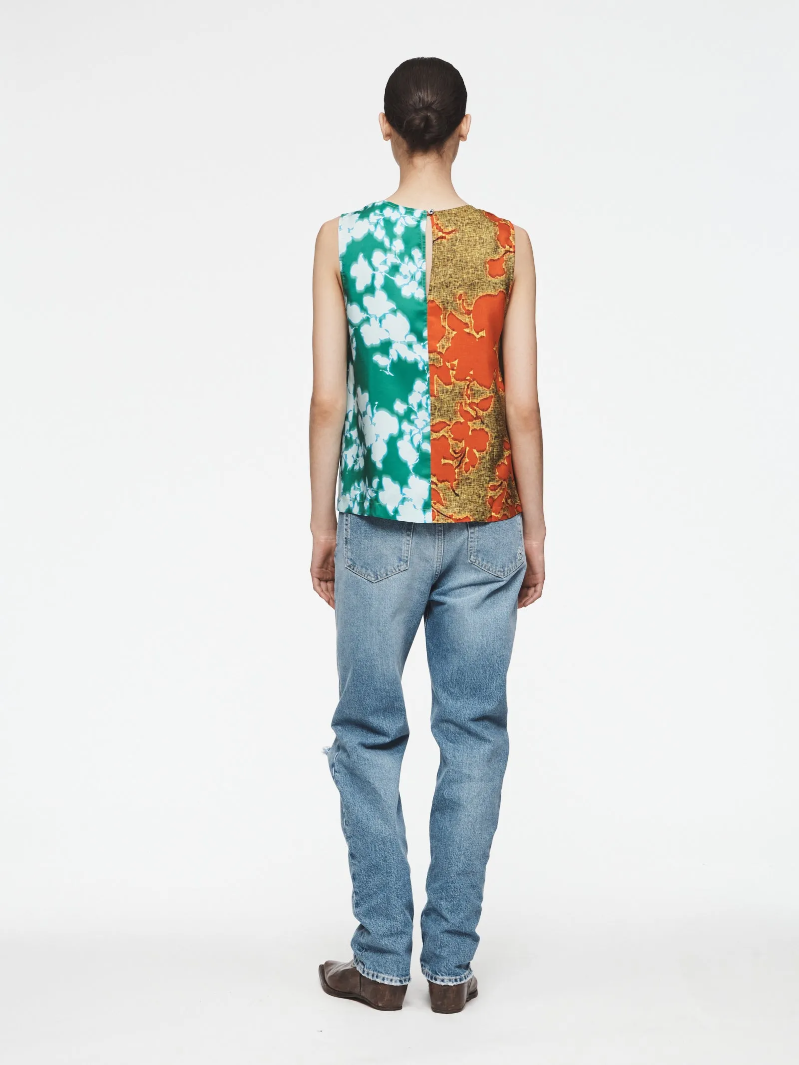Contrast Floral Tank in Fire & Ice Floral sold by 6397 product image thumbnail 3