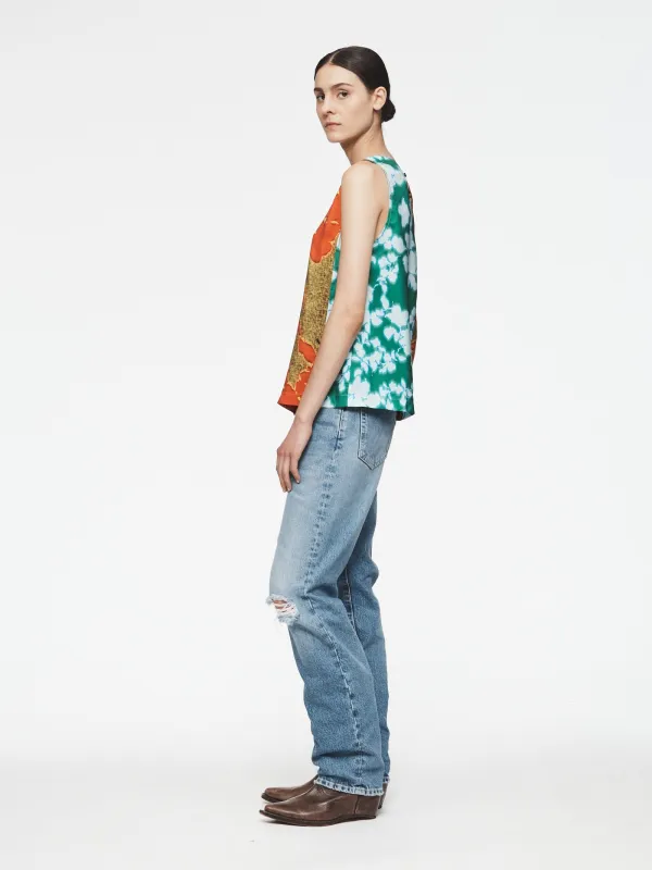 Contrast Floral Tank in Fire & Ice Floral made by 6397